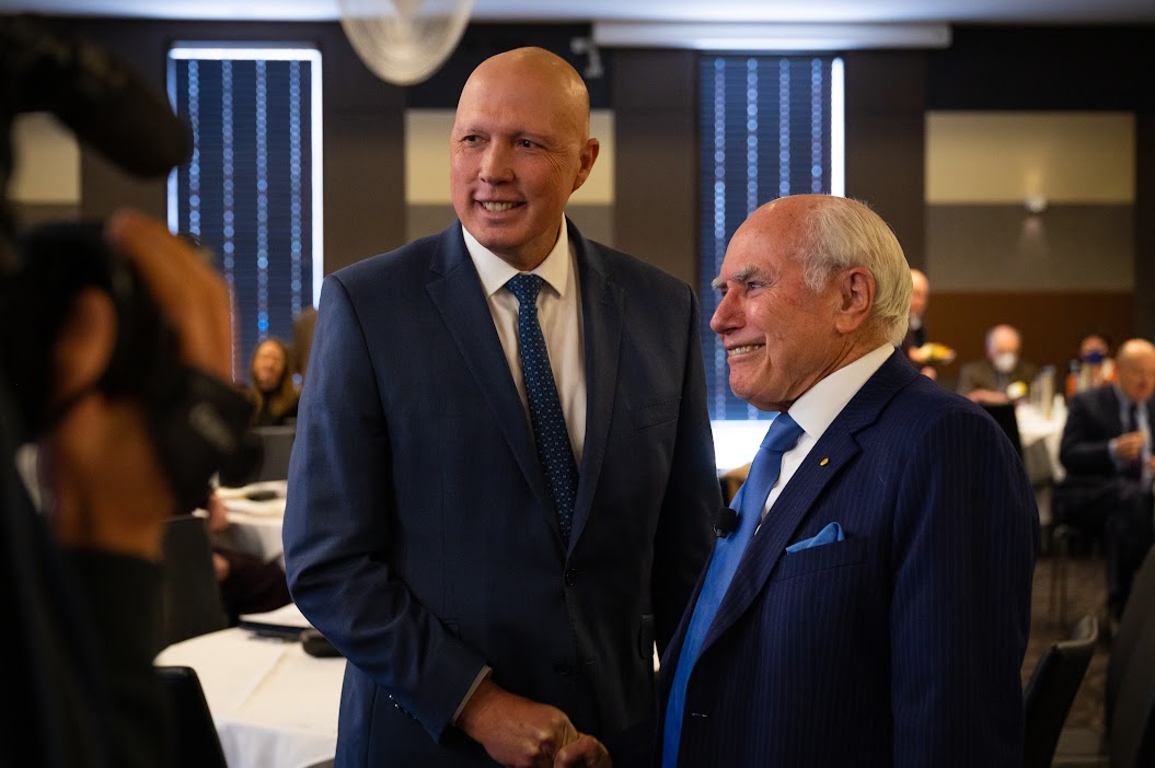 The Hon. John Howard OM meets The Hon. Peter Dutton MP